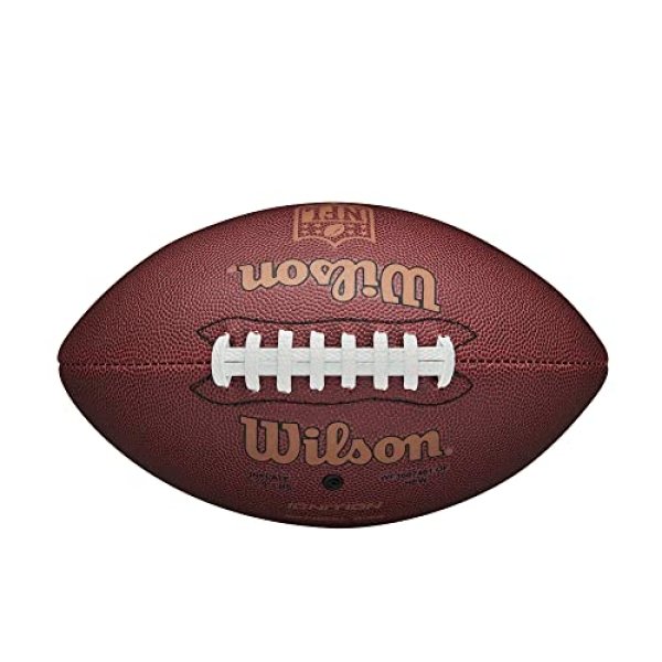 WILSON NFL Ignition Football - Offical Size,Brown - Image 6