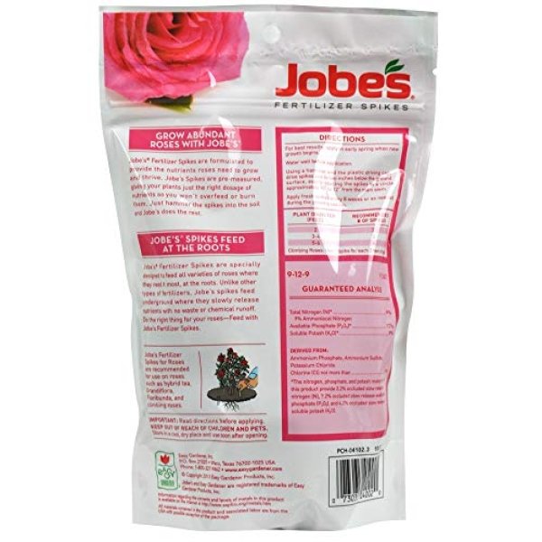 Jobe's Rose Fertilizer Spikes, 10 Spikes - Image 7