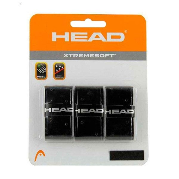 HEAD Xtreme Soft Racquet Overgrip - Tennis Racket Grip Tape - 3-Pack, Black - Image 4