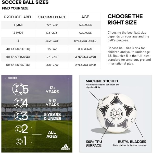 adidas Men's Tango Glider Soccer Ball, White/Black, 5 - Image 2