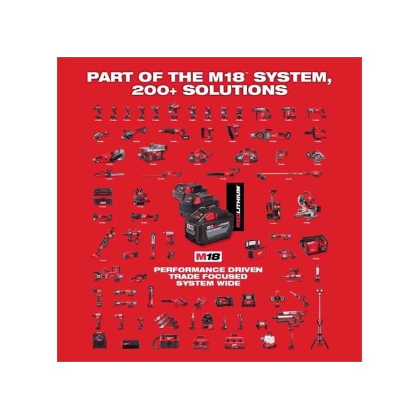 Milwaukee 2626-20 M18 18V Lithium Ion Cordless 18,000 OPM Orbiting Multi Tool with Woodcutting Blades and Sanding Pad with Sheets Included (Battery Not Included, Power Tool Only) - Image 2