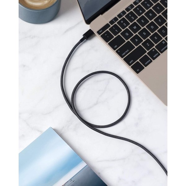 USB Type C Cable, Anker [2-Pack 6Ft] Premium Nylon USB-C to USB-A Fast Charging Type C Cable, for Samsung Galaxy S10 / S9 / S8 / Note 8, LG V20 / G5 / G6 and More(Black) - Image 3