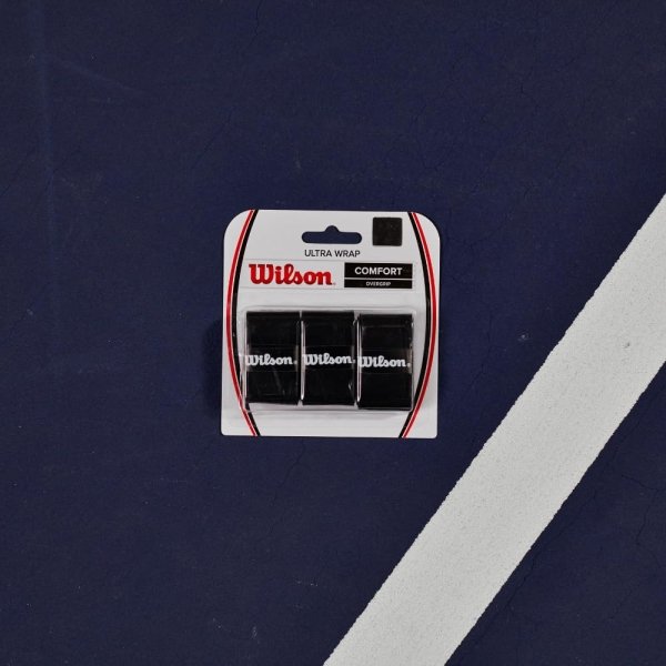 WILSON Sporting Goods Ultra Wrap Tennis Overgrip (3-Pack), Black (WRZ403000) - Image 3