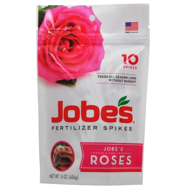 Jobe's Rose Fertilizer Spikes, 10 Spikes - Image 1