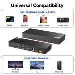 ThinkPad 40AF0135 Hybrid Universal USB-C with USB-A Adapter Docking Station for Lenovo Laptops, Dual Monitor, Comes with ITSPWR 4K HDMI Cable + DP Cable + Cleaning Cloth - Image 6