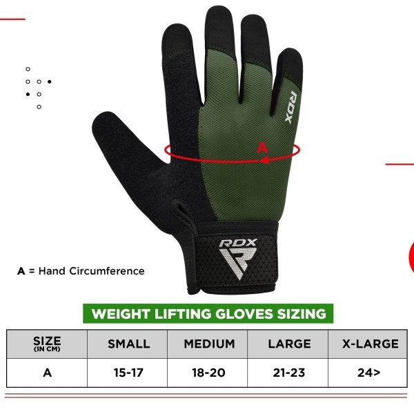 RDX Weight Lifting Gloves Gym Workout, Full Finger Touch Screen, Breathable Anti Slip Padded Palm, Fitness Strength - Image 3