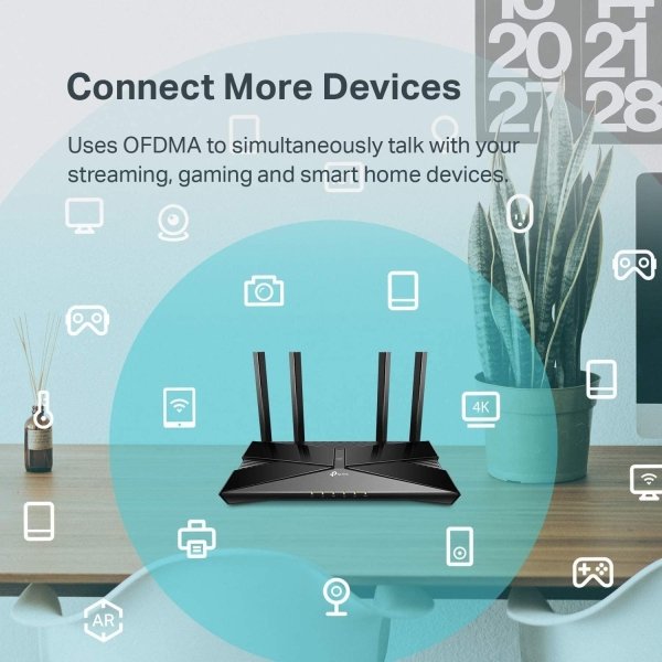 TP-Link AX1500 WiFi 6 Smart WiFi Router (Archer AX10) - Dual Band Gigabit Wireless Internet Router, 4 Gigabit LAN Ports, Beamforming, OFDMA, MU-MIMO, Parental Controls, Works with Alexa - Image 2