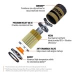 FRAM Ulta Synthetic Automotive Replacement Oil Filter, Designed for Synthetic Oil Changes Lasting up to 20k Miles, XG6607 with SureGrip (Pack of 1) - Image 3