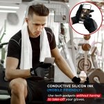 RDX Weight Lifting Gloves Gym Workout, Full Finger Touch Screen, Breathable Anti Slip Padded Palm, Fitness Strength - Image 4