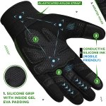 RDX Weight Lifting Gloves Gym Workout, Full Finger Touch Screen, Breathable Anti Slip Padded Palm, Fitness Strength - Image 7
